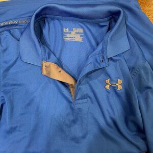 Under Armour Youth XL Royal Blue Polo